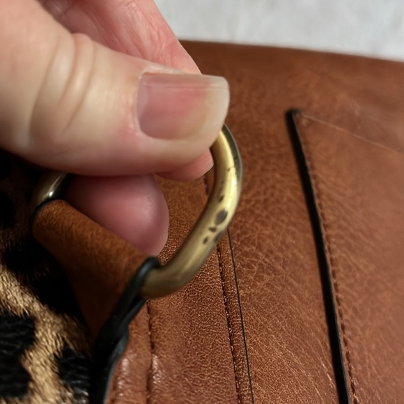 Convertible Brown/Cheetah Backpack Purse - Picture 13 of 13